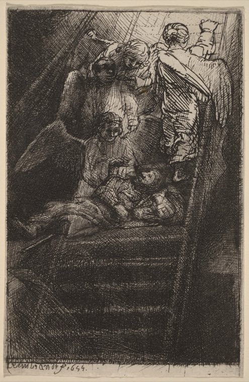 Лестница Иакова, Рембрандт