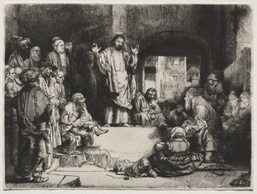 Проповедь Христа («La Petite Tombe»), Рембрандт