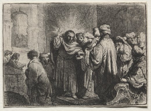 Динарий кесаря, Рембрандт