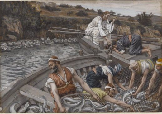 Чудесный улов рыбы (La pêche miraculeuse), Джеймс Тиссо