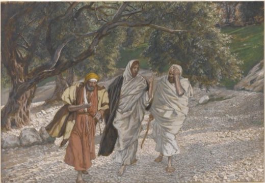 Путники в Эммаус в дороге (Les pèlerins d'Emmaüs en chemin), Джеймс Тиссо