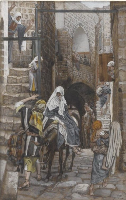 Святой Иосиф ищет ночлег в Вифлееме (Saint Joseph cherche un gîte à Bethléem), Джеймс Тиссо