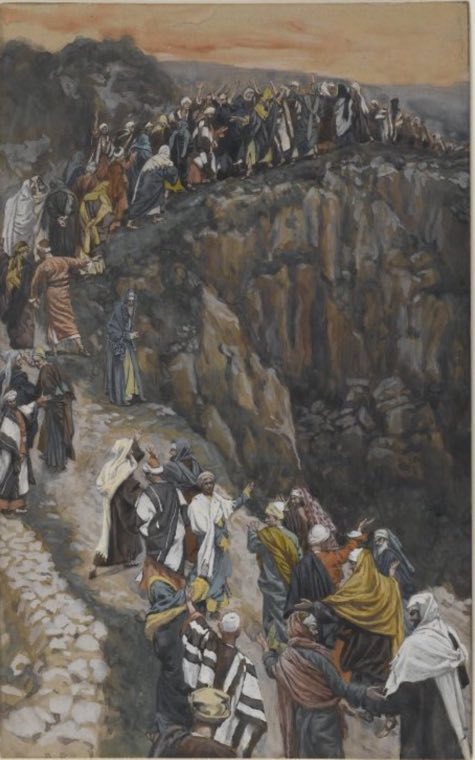 Вершина горы близ Назарета (L'escarpement de Nazareth), Джеймс Тиссо