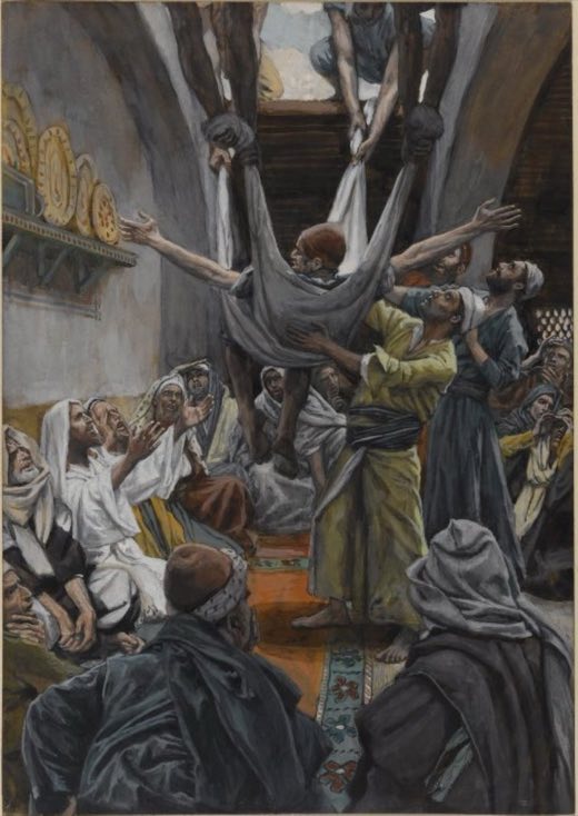 The Palsied Man Let Down through the Roof (Le paralytique descendu du toit)