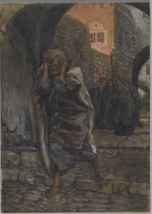 Скорбь святого Петра (La douleur de Saint Pierre), Джеймс Тиссо