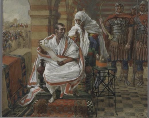Весть от жены Пилата. Пилат, Джеймс Тиссо