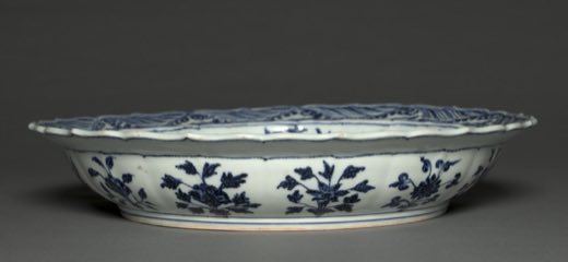 Plate with Grapes and Floral Sprays