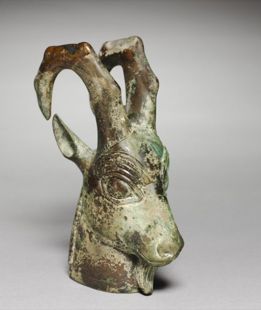 Ibex-Head Ornament