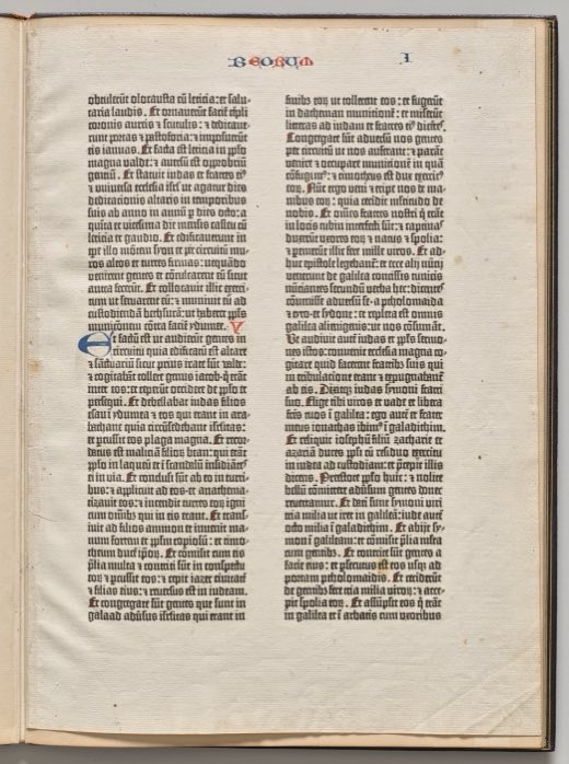 Page from a Gutenberg Bible