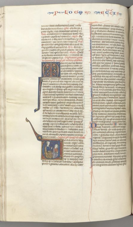 Fol. 247v, Ecclesiastes, historiated initial V, Solomon teaching